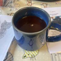 Vegan hot chocolate   at Manx Cat Café in Douglas