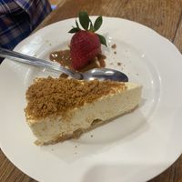 Vegan biscoff cheesecake  at The Village in Northwich