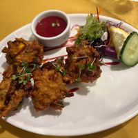 Veg pakora at Mint Leaf in Stirling
