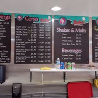 Vegan toppings and cones clearly marked on menu at Babes Ice Cream in Milwaukee