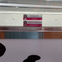 Separate freezer for vegan options at Babes Ice Cream in Milwaukee