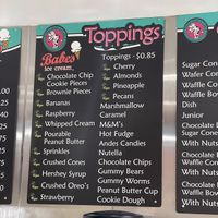 All these vegan toppings !  at Babes Ice Cream in Milwaukee