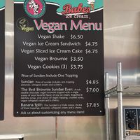 Vegan tingz!  at Babes Ice Cream in Milwaukee