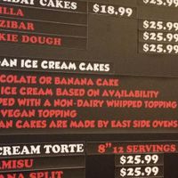 vegan ice cream cakes! at Babes Ice Cream in Milwaukee