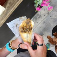 Vegan warsaw dog at Restauracja Murzynek in Warsaw