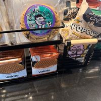 Vegan cookie, stroopvafels and popcorn   at Frgmnt Coffee  in Minneapolis