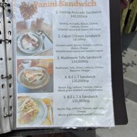 Menu  at Café Le Petit Prince 2 in Luang Prabang