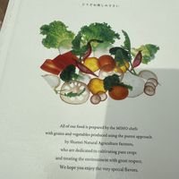 Menu  at MIHO MUSEUM in Koka