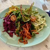 Salad plate  at Ella's Cafe Lounge in Paignton