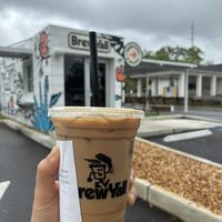 S’mores Iced Latte with soy milk   at Brew Y'all in Mobile