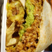 Vegan Crunchwrap Supreme (with chips) at Pingala Cafe in Burlington