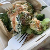 Broccoli Bites (um YUMM!) at Pingala Cafe in Burlington