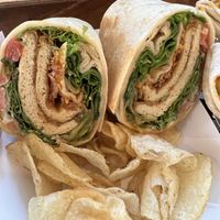 Rooster wrap   at Pingala Cafe in Burlington