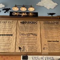 Menu  at Pingala Cafe in Burlington