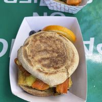 Breakfast sandwich  at Pingala Cafe in Burlington