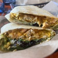 Buffalo Mac crunch wrap  at Pingala Cafe in Burlington