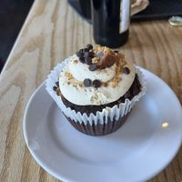 Chocolate peanut butter cupcake  at Pingala Cafe in Burlington