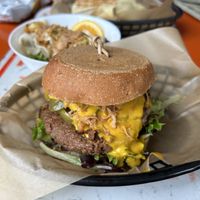 Napoleon dynamite burger at Pingala Cafe in Burlington
