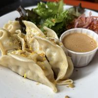 Dumplings  at Pingala Cafe in Burlington