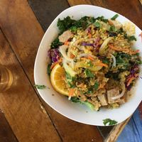 Buddha-ful Bowl ... very flavorful, almost enough for two at Pingala Cafe in Burlington