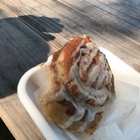 Cinnamon roll at Pingala Cafe in Burlington