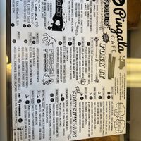 menu (daily specials not listed)  at Pingala Cafe in Burlington