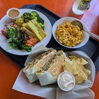 Be-You-tiful bowl, crunch wrap, mac and cheese at Pingala Cafe in Burlington