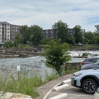 River front view at Pingala Cafe in Burlington