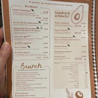 Menu  at Mama's Soup in Haarlem