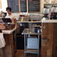 Menu marks vegan stuff!! at Pleasant Pops in Washington