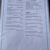 Vg = Vegan  at The Oyster Bar & Restaurant in Oban