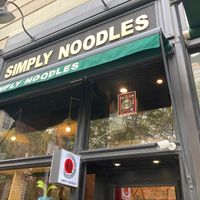 Front at Simply Noodles in New York City
