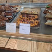 Bread with Carrot Hummus at Neumanns Café in Berlin