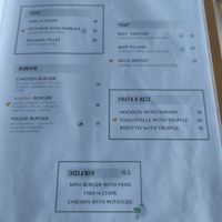 Menu main courses at Maona (Nomi) in Mallorca