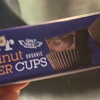 Hazelnut butter cups!  at Zelen Bio in Sofia