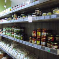 Good choice of grains,tahini and more products  at Zelen Bio in Sofia