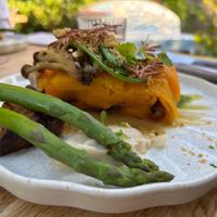 Pompoen lasagne at HOTEL BENT Restaurant in Oisterwijk