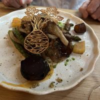 Hoofdgerecht knolselderij   at HOTEL BENT Restaurant in Oisterwijk