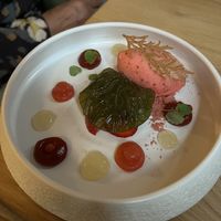 Dessert aardbei   at HOTEL BENT Restaurant in Oisterwijk