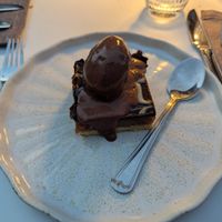 Dinner course, dessert at Hotel Bent in Oisterwijk