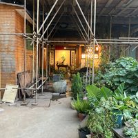 Entrance closest to lane way from main street with veggie garden at Miao Chu Tian Xiang Vegetarian - 妙厨天香素食 in Kunming