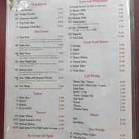 Menu 1 at Crispy Dosa in Cardiff