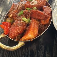 Chilli idly: incredible dish! Spicy, crispy, chewy, delicious.  at Crispy Dosa in Cardiff