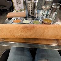 Giant dosa (standard size for this place) at Crispy Dosa in Cardiff