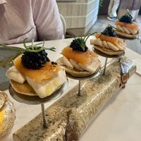 Caviar Bellini  at Reverie Restaurant and Cocktail Bar in Brooklyn