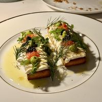 Whipped ricotta  at Reverie Restaurant and Cocktail Bar in Brooklyn