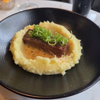 Short rib with mashed potatoes at Reverie Restaurant and Cocktail Bar in Brooklyn