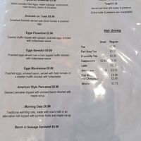 Menu at The Palms Restaurant in Nantgarw