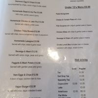 Menu at The Palms Restaurant in Nantgarw