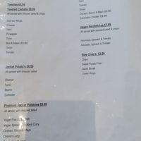 Menu at The Palms Restaurant in Nantgarw